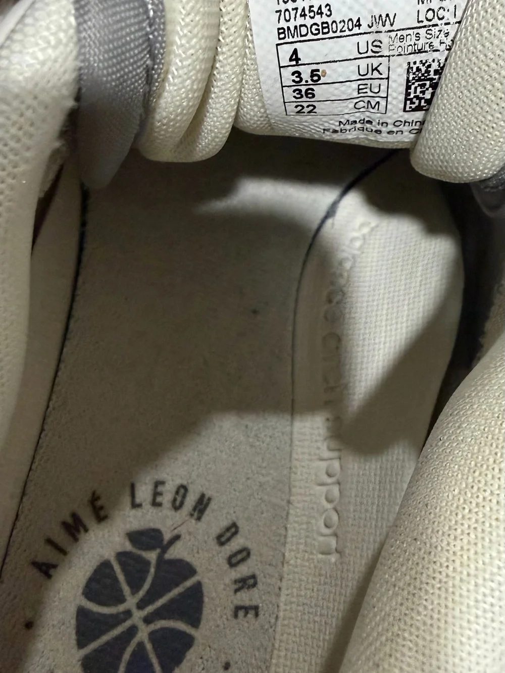 New Balance Kids White and Gray Sneakers